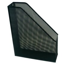Fémhálós fekete iratpapucs