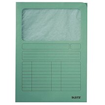 Leitz A4 ablakos karton világoszöld mappa