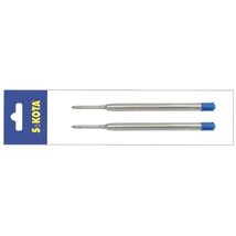 Sakota nagytartályos fém 2db-os kék golyóstoll betét