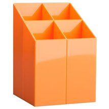 ICO Design szögletes narancssárga írószertartó