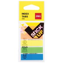 Deli 44x12mm 5x20lap színes jelölőcímke Deli 44x12mm 5x20lap színes jelölőcímke