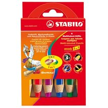 Stabilo Woody 6db-os 3in1 vegyes színű krétaceruza Stabilo Woody 6db-os 3in1 vegyes színű krétaceruza