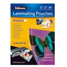 Fellowes A3 80 mikron fényes lamináló fólia