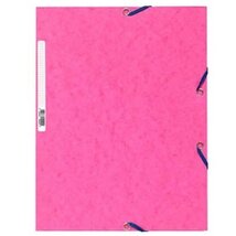 Exacompta A4 prespán fukszia gumis mappa