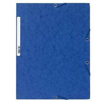 Exacompta A4 prespán kék gumis mappa