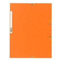 Exacompta A4 prespán narancssárga gumis mappa