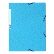 Exacompta A4 prespán türkiz gumis mappa