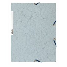 Exacompta A4 világosszürke prespán gumis mappa