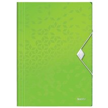 Leitz Wow polipropilén zöld gumis mappa