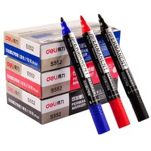 Deli kerek hegyű piros alkoholos filc