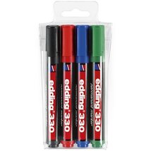 Edding 330 4db-os 1-5mm vegyes színű permanent marker készlet