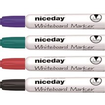 Niceday kerek hegyű 4db-os vegyes színű táblamarker készlet