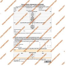 A.REND.3/2021 A4 4 lapos garn. "Tulajdonjog átruházási szerződés" nyomtatvány