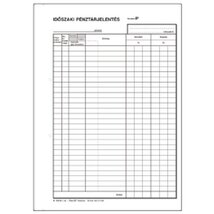 B.13-21/V A4 25x2+2lapos álló "Időszaki pénztárjelentés" nyomtatvány B.13-21/V A4 25x2+2lapos álló "Időszaki pénztárjelentés" nyomtatvány