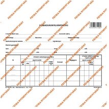 B.18-50 A5 fekvő "Szabadságnyilvántartás" nyomtatvány