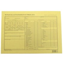 B.3161-4/UJ 290x195 "Munkavállaló egészségügyi törzslapja" nyomtatvány B.3161-4/UJ 290x195 "Munkavállaló egészségügyi törzslapja" nyomtatvány