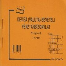 C.318-119/V 50x3lapos "Deviza bevételi pénztárbizonylat" nyomtatvány C.318-119/V 50x3lapos "Deviza bevételi pénztárbizonylat" nyomtatvány