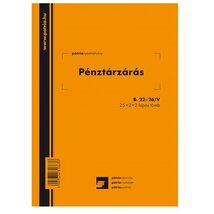 Office Depot B.22-26/V A5 25x2+2lap álló "Pénztárzárás" nyomtatvány