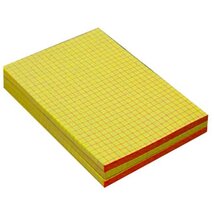A5 kockás ragasztott sárga jegyzettömb