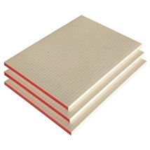 A5 ragasztott kockás fehér jegyzettömb