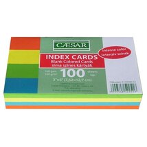 Caesar sima 100db/csomag intenzív színes indexkártya Caesar sima 100db/csomag intenzív színes indexkártya