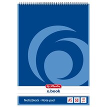 Herlitz A5 50lap vonalas spirálblokk