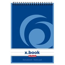 Herlitz vonalas 50 lap, A6 spirálblokk