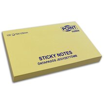 Point 76x125mm 100lapos sárga öntapadós jegyzettömb Point 76x125mm 100lapos sárga öntapadós jegyzettömb
