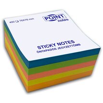 Point Cube 76x76mm 400lapos többféle élénk színű öntapadós jegyzettömb Point Cube 76x76mm 400lapos többféle élénk színű öntapadós jegyzettömb