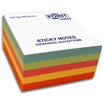 Point Cube 76x76mm 400lapos többféle pasztell színű öntapadós jegyzettömb Point Cube 76x76mm 400lapos többféle pasztell színű öntapadós jegyzettömb