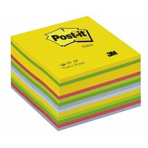 Post-it 76x76mm 450lapos ultra öntapadós szivárványszínű kockatömb Post-it 76x76mm 450lapos ultra öntapadós szivárványszínű kockatömb