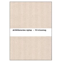 A3 félfamentes 10db/csomag rajzlap