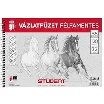 ICO Student B5 félfamentes vázlatfüzet