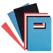 GBC A4 bőrhatású 100db-os fehér hátlap