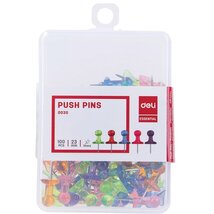 Deli áttetsző vegyes színű 100 db/csomag térképtű