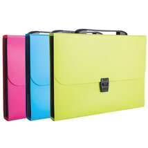 Deli Rio A4 7 rekeszes vegyes színű irattáska