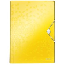 Leitz Wow polipropilén sárga harmonika irattartó