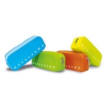 Pigna Monocromo Fluo szögletes szilikon tolltartó