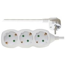 Emos P0321 3 aljzat 1,5méter 1mm2 kapcsoló nélküli fehér hosszabbító