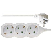 Emos P0322 3 aljzat 2méter 1mm2 kapcsoló nélküli fehér hosszabbító Emos P0322 3 aljzat 2méter 1mm2 kapcsoló nélküli fehér hosszabbító