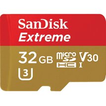 Sandisk 32GB SD micro ( SDHC Class 10) Extreme UHS-I V30 memória kártya adapterrel Sandisk 32GB SD micro ( SDHC Class 10) Extreme UHS-I V30 memória kártya adapterrel