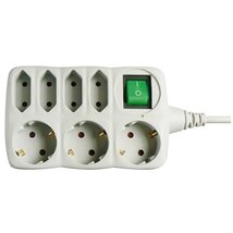 Emos PS1721 3+4 aljzat 1,5méter 1mm2 kapcsolós fehér hosszabbító Emos PS1721 3+4 aljzat 1,5méter 1mm2 kapcsolós fehér hosszabbító