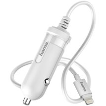 Hama 173862 Lightning 5V/1A fehér autós töltő Hama 173862 Lightning 5V/1A fehér autós töltő