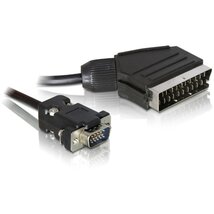 Delock 65028 SCART kimenet - VGA bemenet video 2 m kábel Delock 65028 SCART kimenet - VGA bemenet video 2 m kábel