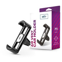 Setty TF-0055 univerzális szellőzőrácsba illeszthető fekete autós telefon tartó Setty TF-0055 univerzális szellőzőrácsba illeszthető fekete autós telefon tartó