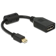 Delock 65554 mini Displayport apa > Displayport anya fekete adapter