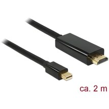Delock 83699 2 méter High Speed mini Displayport apa > HDMI apa 4K kábel Delock 83699 2 méter High Speed mini Displayport apa > HDMI apa 4K kábel