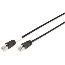 DIGITUS CAT6 S-FTP LSZH 2m fekete patch kábel DIGITUS CAT6 S-FTP LSZH 2m fekete patch kábel