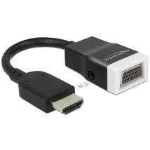 Delock 65587 HDMI-A dugó > VGA hüvely audióval adapter Delock 65587 HDMI-A dugó > VGA hüvely audióval adapter