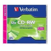 VERBATIM CDVU7010 CD-RW normál tokos CD lemez VERBATIM CDVU7010 CD-RW normál tokos CD lemez